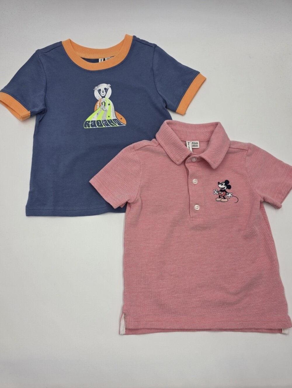 Janie and Jack x Disney baby boy Mickey Mouse polo and tee size 18-24 months